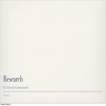 Research Methods, Epistemologies and Perspecives