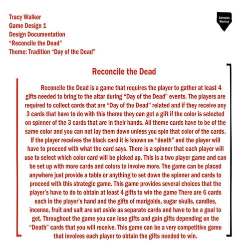 Reconcile The Dead- Prototype