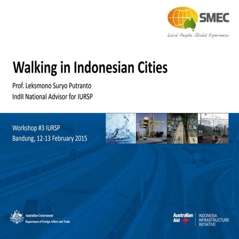 Walking in indonesian cities