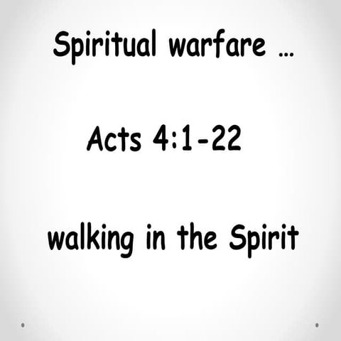 Walking in the Spirit  