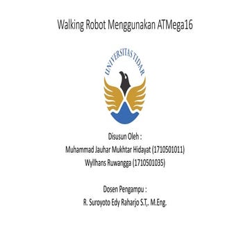 Walking Robot Menggunakan ATMega16