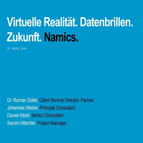 2016 - Datenbrillen im digitalen Ökosystem / WalkIn-Lab.