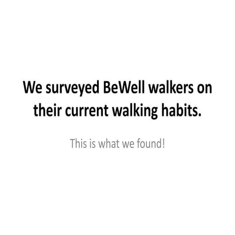 Staff Walking Survey Results