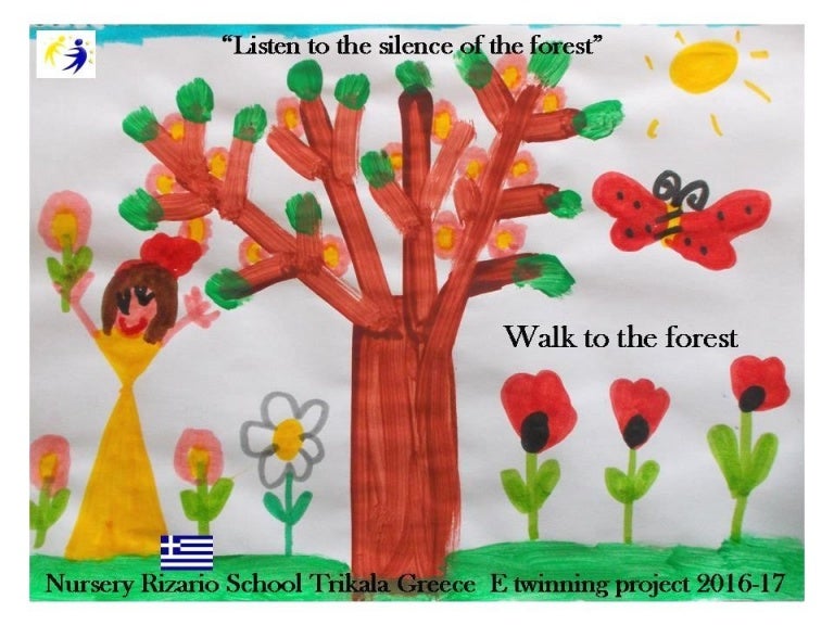 Walk to the forest! (Children paintings)
