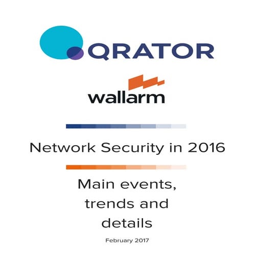 Network and Application Security 2017. Prediction 2017