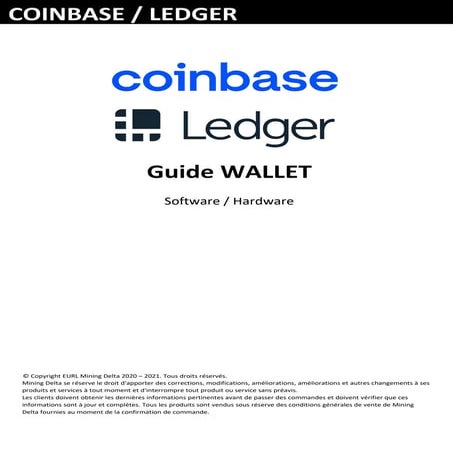 WALLET Ledger & Coinbase | PDF