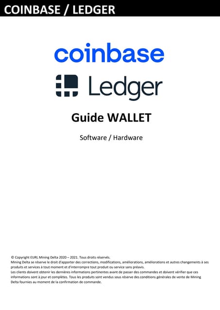 WALLET Ledger & Coinbase | PDF