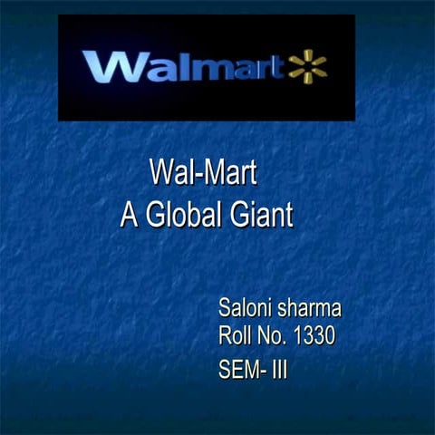 Wallmart presentation | PPTX