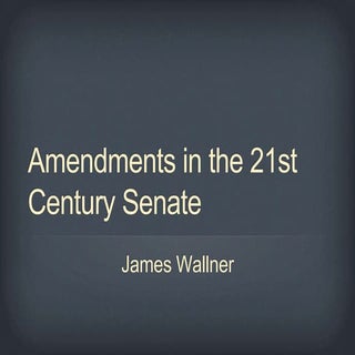 James Wallner on Senate Amendments,...