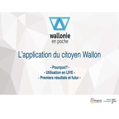 Wallonie en poche - L’application du citoyen wallon