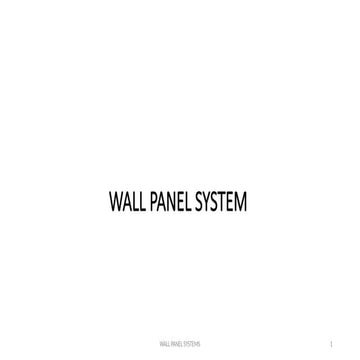 WALL PANEL SYSTEM reinforce concrete ppt