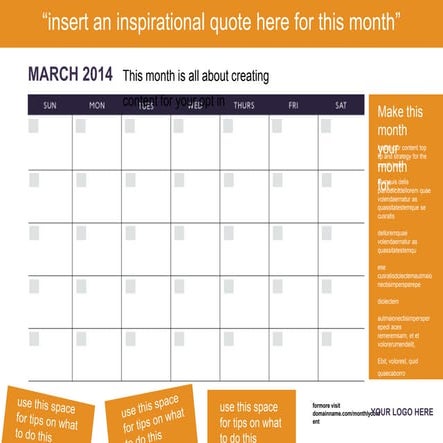 Wall planner template