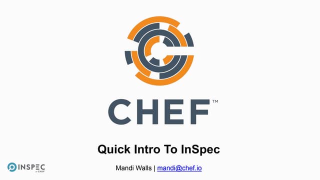 Ingite Slides for InSpec