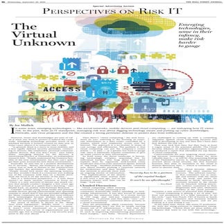 Wall street journal 22 sept 10  - perspectives on risk it