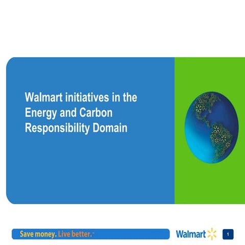 Walmart Energy Efficiency- Energy Efficiency Workshop - Bangalore | PPT