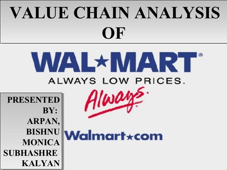Walmart value chainanalysis