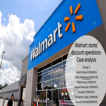 Case study- Walmart