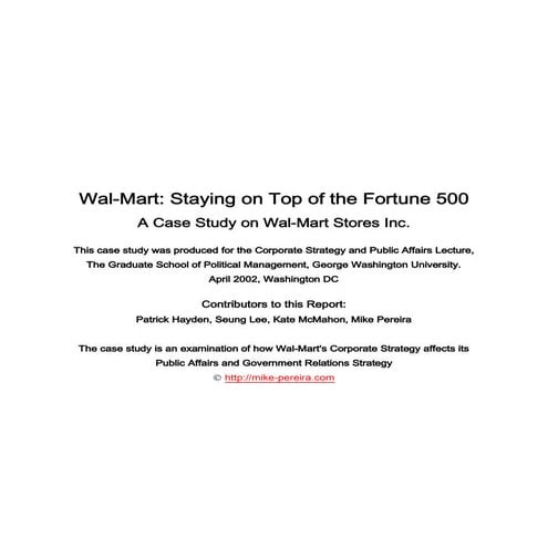 Wal mart case_study