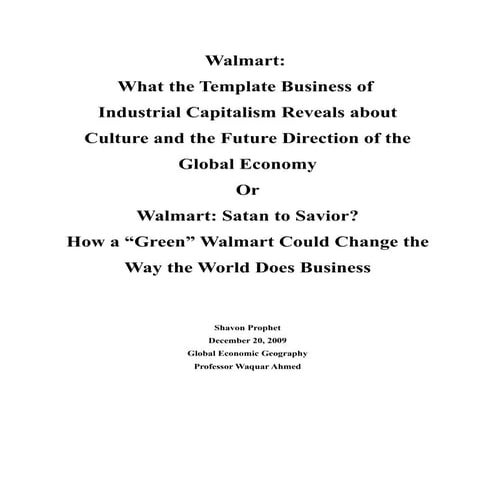 Walmart internal and external environments | PPTX