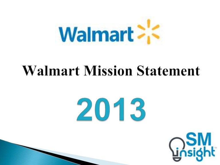 Walmart mission statement