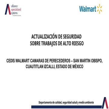 presentacion sobre seguridad y riesgos walmart | PPTX