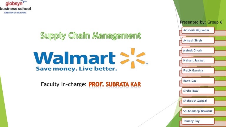 Walmart Supply Chain Mangement<script async src=