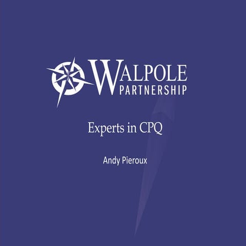 Walpole Partnership Overview