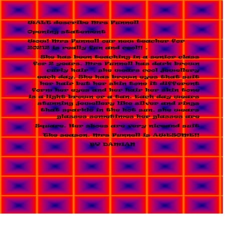 Walt describe mrs funnell