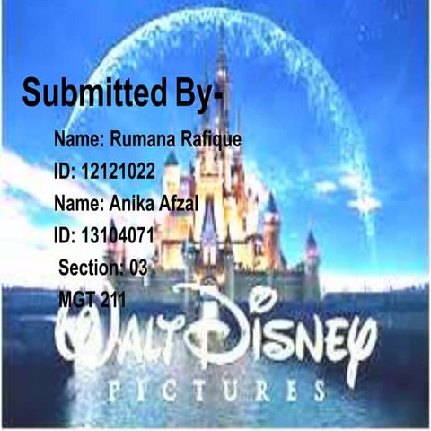 Presentation on Walt Disney 