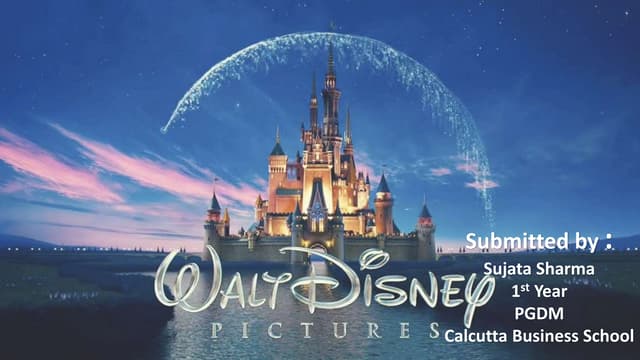 Walt disney Leadership Power Point Presentation