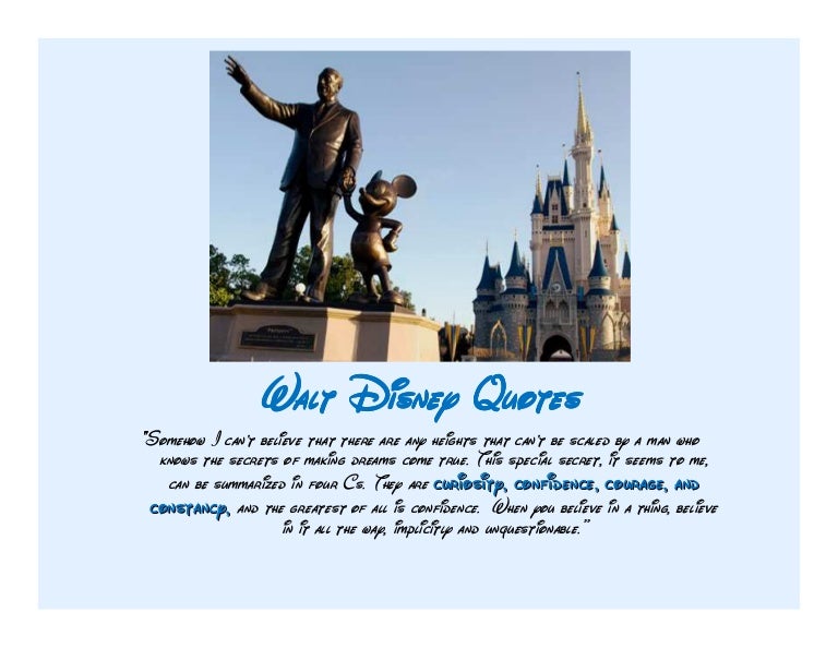 Walt Disney Quotes
