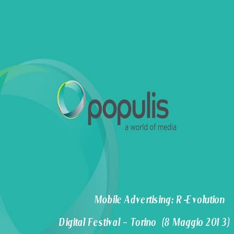 Walter Bonanno - Mobile Advertising: R-Evolution - Digital for Business