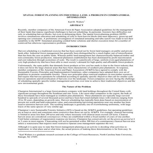 Design and development of a generalized forest management modeling ...
