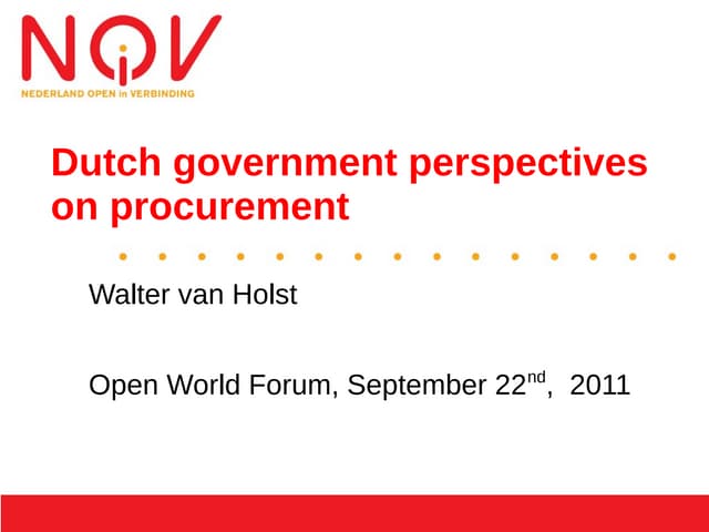 Community SUmmit: Legal & Licensing / Public procurement of open source softw...