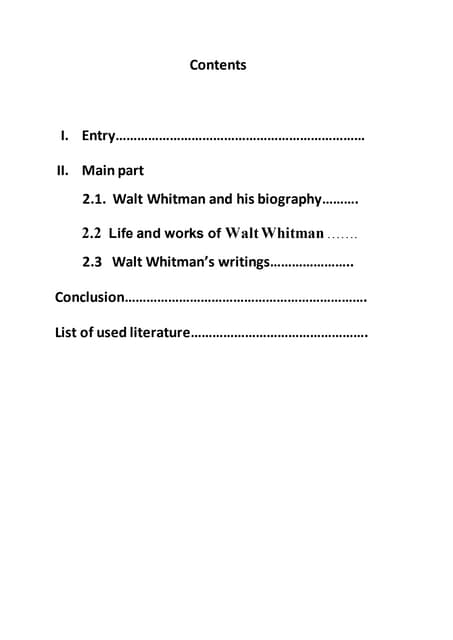 Walt Whitman and his biography.PPTX