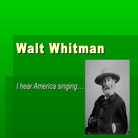 Walt whitman bio