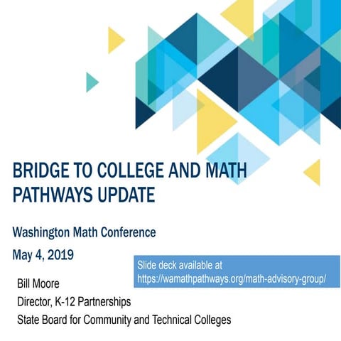 Nebmatyc 2016 presentation on pathways | PPT