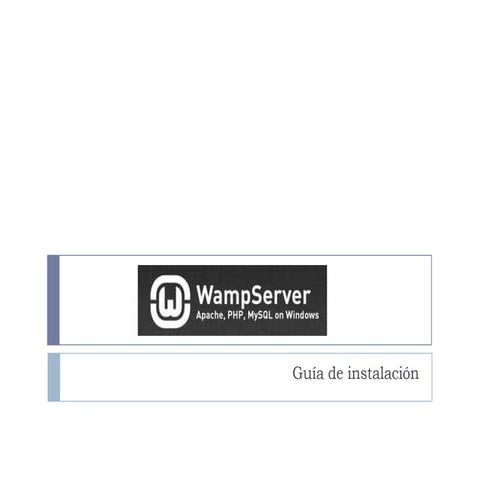 WampServer - Guía de instalación