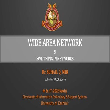 WAN and  Switching .pptx