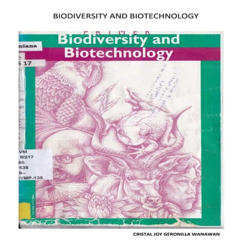 biodiversity and biotechnology | PDF