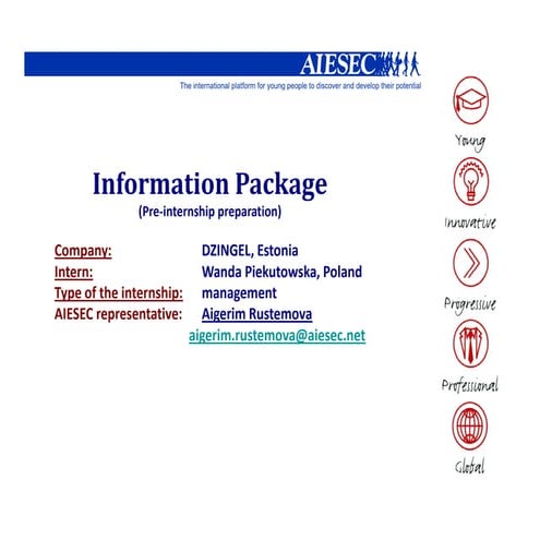 AIESEC Estonia internship_Wanda Piekutowska Infopackage