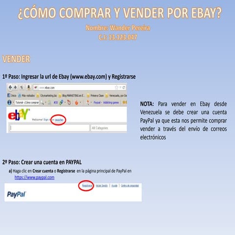 Wander pereira como comprar y vender por ebay
