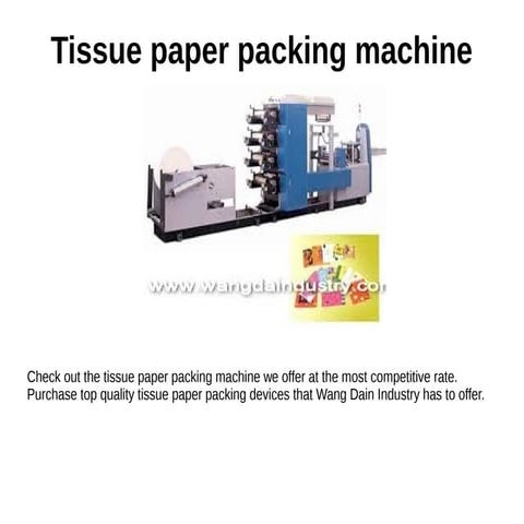 Napkin paper machine