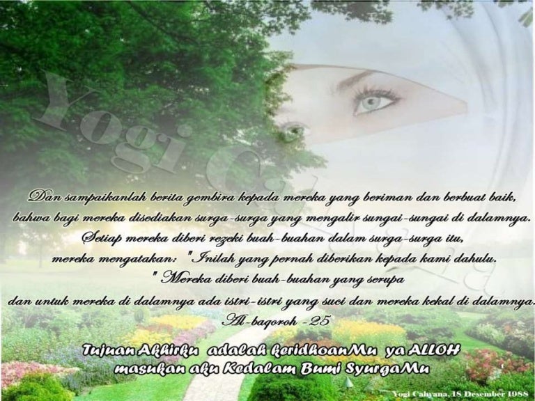 [MATERI KEPUTRIAN] Wanita yang dirindukan surga