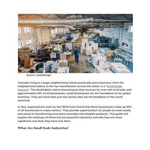 Introduction to small scale enterprises | PPTX