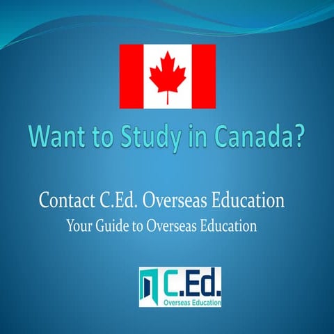 Want to study in canada