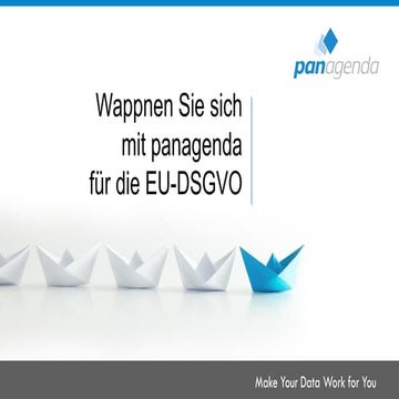 Webinar: Wappnen sie sich mit panagenda für die EU-DSGVO