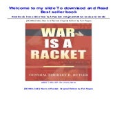 War Is A Racket: Original Edition unlimited_Acces
