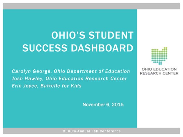 Ohio's Student Success Dashboard