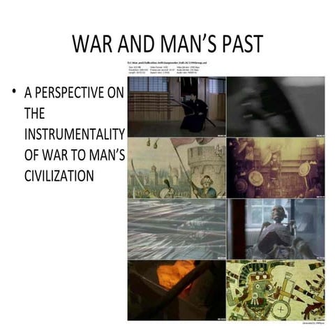 War and man’s past